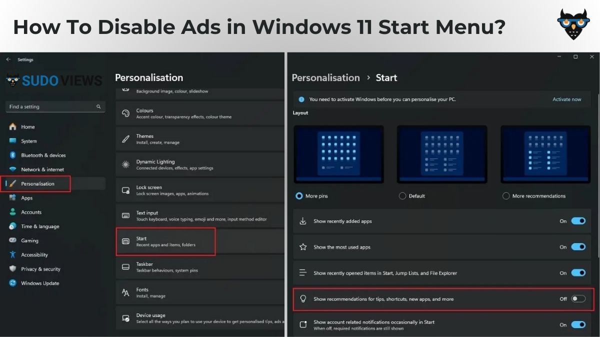 Ads in Windows 11 Start Menu? Here's How to Disable It how to disable or remove Ads in Windows 11 Start Menu?, disable Start menu recommendations
